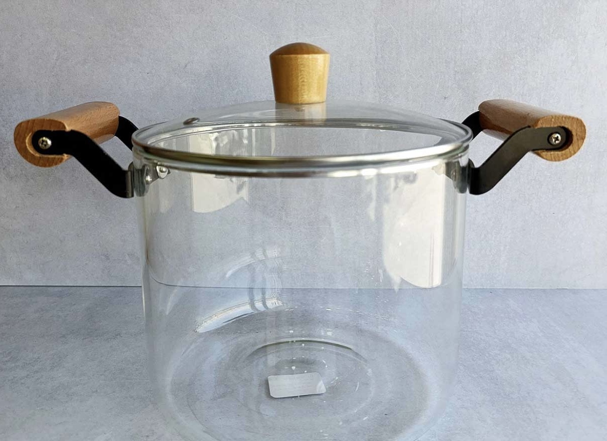 قابلمه پیرکس 4/5 لیتری دایره ایی شعله مستقیم kitchen Art ترکیه